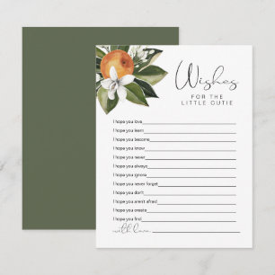 CALLIOPE Little Cutie Clementine Wishes for Baby Enclosure Card