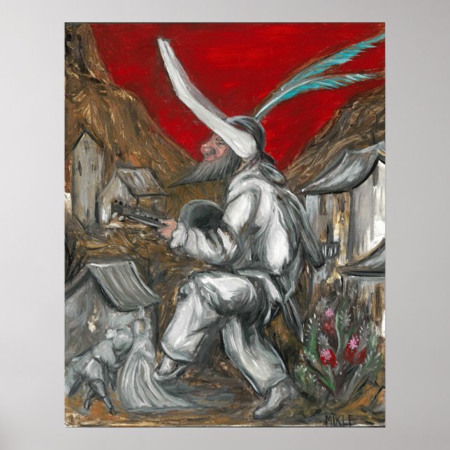 Callot Fritellino oil on Gesso by Toby Mikle Poster (Front)