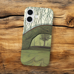 Calm and Peaceful Camping Scene iPhone 16 Case
