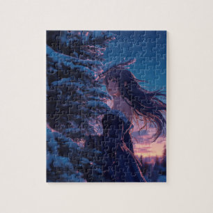 Calm and peaceful girl jigsaw puzzle