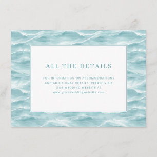 Calm Aqua Wave Enclosure Card