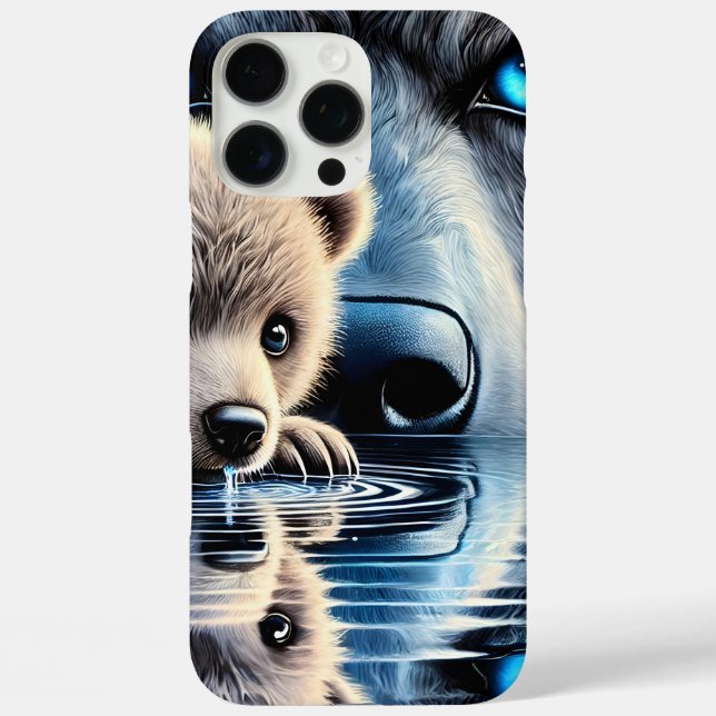 Calm Bear and Mystical Bear Silhouette Case-Mate iPhone Case (Back)