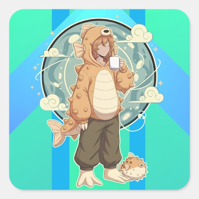 Calm Before the Puff Square Sticker (Front)