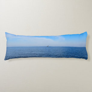 Calm Black Sea Romania – Seagulls Blue Sky Print Body Cushion