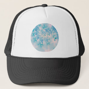 Calm Blue Meditation Abstract Design Trucker Hat