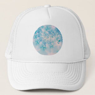 Calm Blue Meditation Abstract Design Trucker Hat
