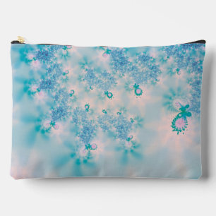 Calm Blue Meditation Butterfly Art Accessory Pouch