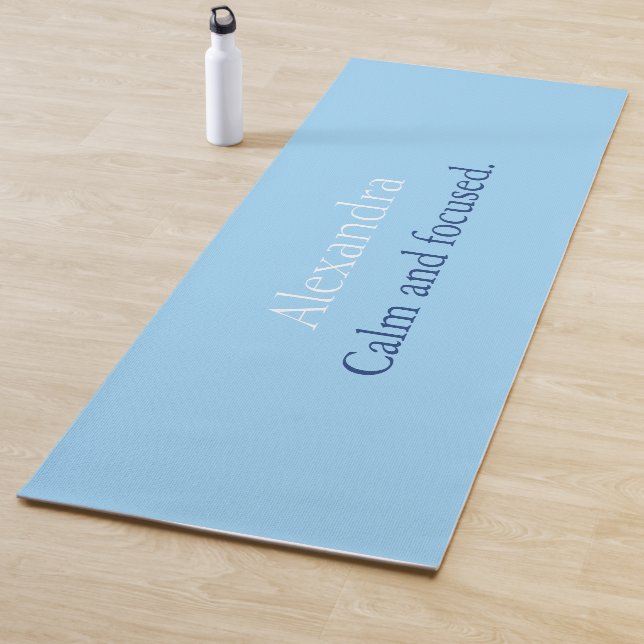 Calm Blue Personalised Yoga Mat (In Situ)