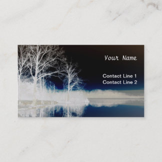 Calm blue waters business card