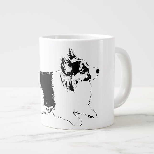 Calm but Ready Large Coffee Mug (Front Right)