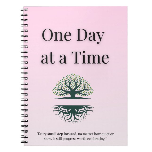 Calm Butterfly Journal – One Day at a Time (Front)