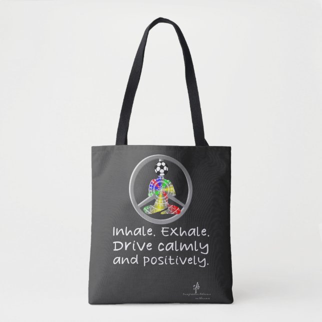 Calm Car Ride Home Lifelike TV Soccer Tote Bag (Front)