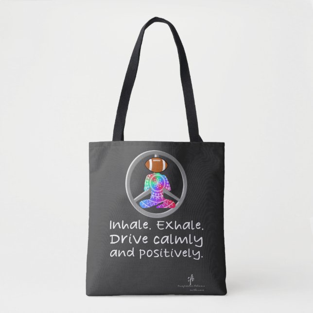 Calm Car Ride Home Sea Siren Football Tote Bag (Front)