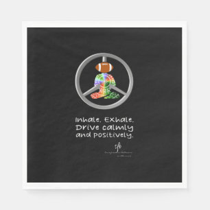 Calm Car Ride Home Tropical Colours Football Napkin