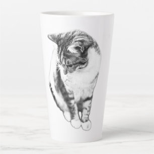 Calm Cat Looking Down Portrait Mug