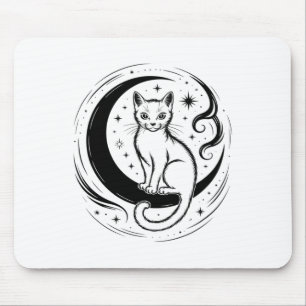 Calm Cat Lotus Flower Yoga Meditation Enthusiast T Mouse Mat