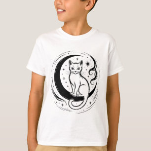 Calm Cat Lotus Flower Yoga Meditation Enthusiast T T-Shirt