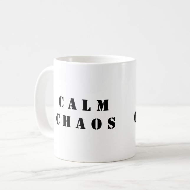 Calm Chaos - Paradox Coffee Mug  (Front Left)