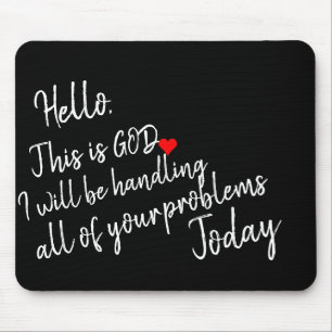 Calm Comfort Daily Encouragement Workspace Gift  Mouse Mat