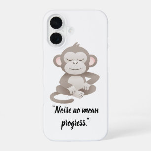 Calm Confidence Monkey – Minimal Phone Case