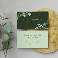 Calm Dark Green Greenery Leaves - Therapist