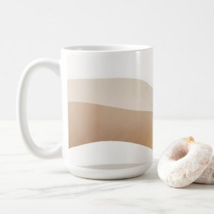 Calm Desert Waves with Fennec Essence   Minimal Se Coffee Mug