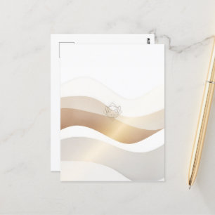 Calm Desert Waves with Fennec Essence   Minimal Se Postcard