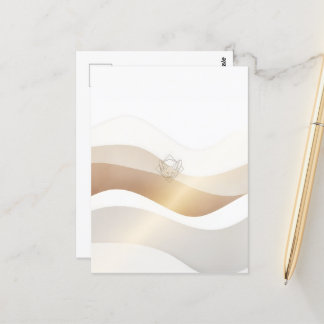 Calm Desert Waves with Fennec Essence | Minimal Se Postcard