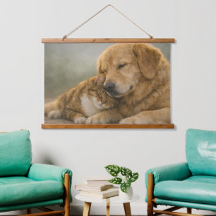 Calm Dog and Cat Companions – Clinic Wall Tapestry