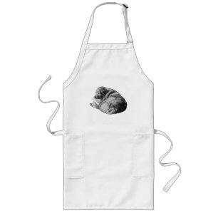 Calm Dot Dog Inspires Comfort in Holiday Cooking Long Apron