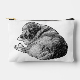 Calm Dot Dog Offers Gentle Festive Beauty Accent Accessory Pouch