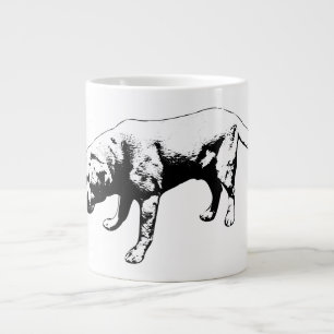 Calm Focus in Monochrome Large Coffee Mug