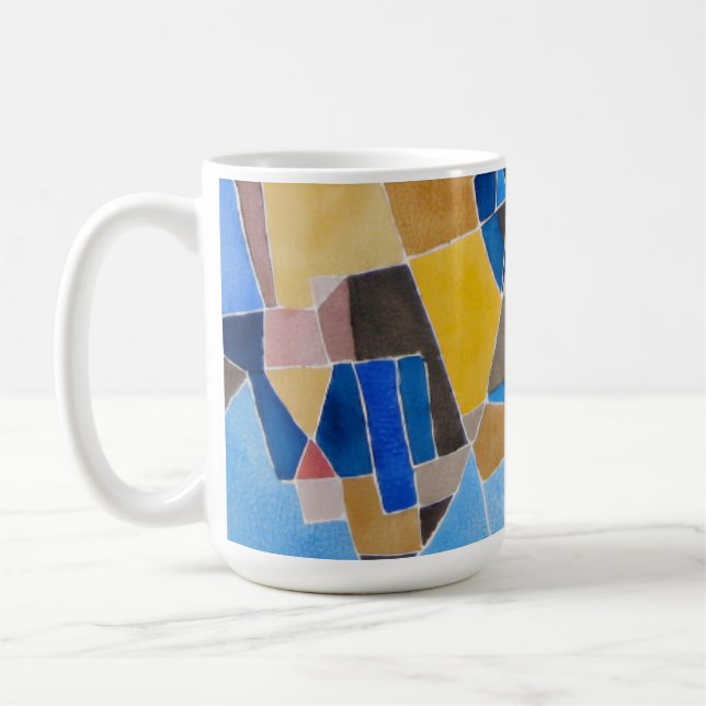 Calm Geometric Breeze Coffee Mug (Left)