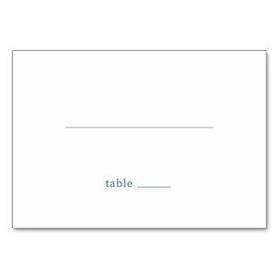 Calm Gray Minimalist Table Number