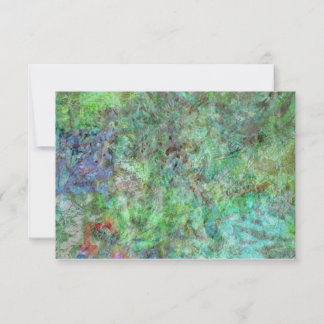 Calm green abstract invitation,Cosiest calm green Invitation