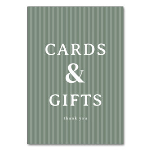 Calm Green Minimalist Gratitude Card