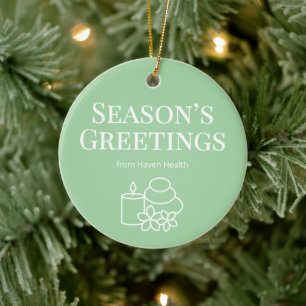 Calm Green Wellness Office Ornament