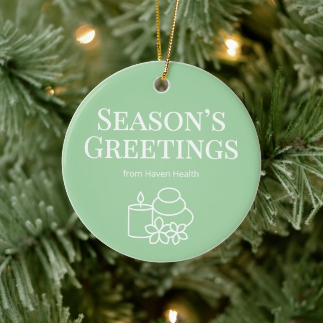 Calm Green Wellness Office Ornament (Tree)