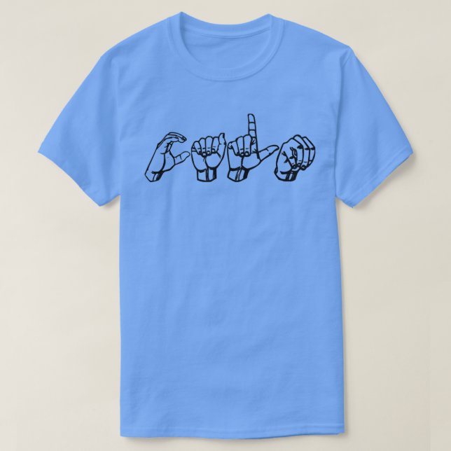 Calm in ASL T-Shirt (Design Front)