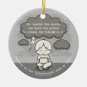 Calm in the Storm Ceramic Tree Decoration