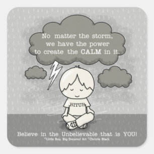 Calm in the Storm Square Sticker