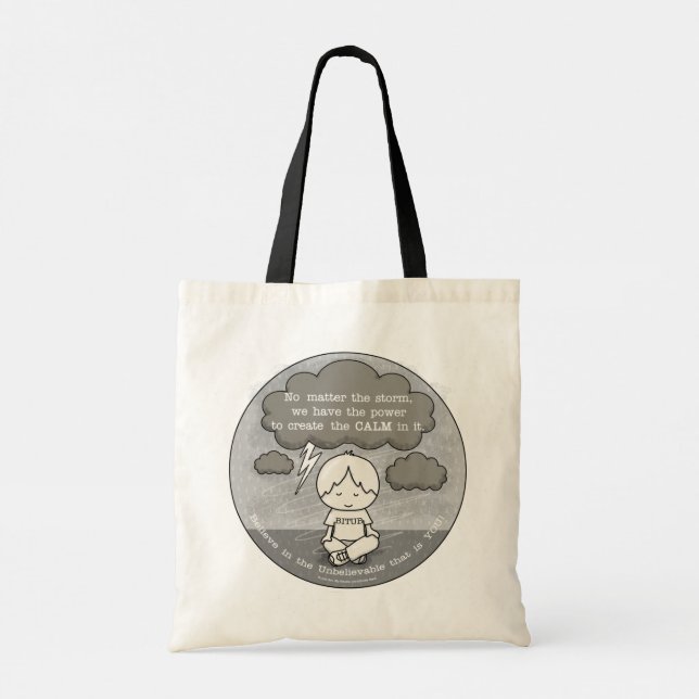 Calm in the Storm Tote Bag (Back)