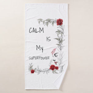 Calm Is My Superpower Self Trust & Confidence Bath Towel Set