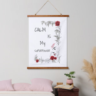 Calm Is My Superpower Self Trust & Confidence Hanging Tapestry