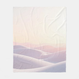 Calm light background with sand dunes fleece blanket