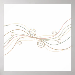 Calm Line Harmony – Minimalist Abstract Poster