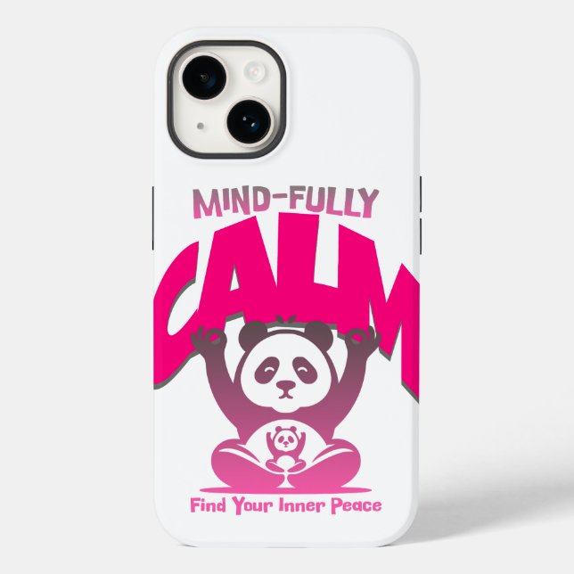 Calm mind, full heart—just like a peaceful panda Case-Mate iPhone case (Back)