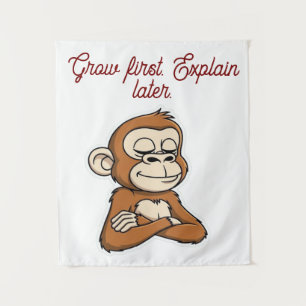 Calm Mind Monkey – Daily Balance  Tapestry