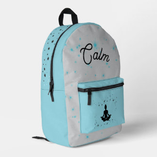 Calm Minimalist |Modern Aesthetic Travel Printed Backpack