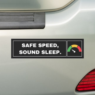 Calm Minimalist Safe Speed Bumper Sticker